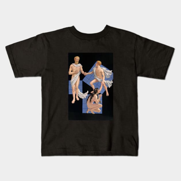 The 47th Problem of Euclid of Pythagoras and Freemasonry Kids T-Shirt by Star Scrunch